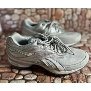 Reebok Easytone 10 Gray Silver Women’s Athletic Sneakers